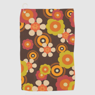 Toalla De Golf Disco 7000 Retro Flores Pop Culture