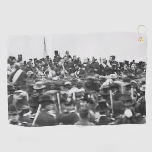 Toalla De Golf Discurso de Gettysburg de Abe Lincoln: Fin de la G