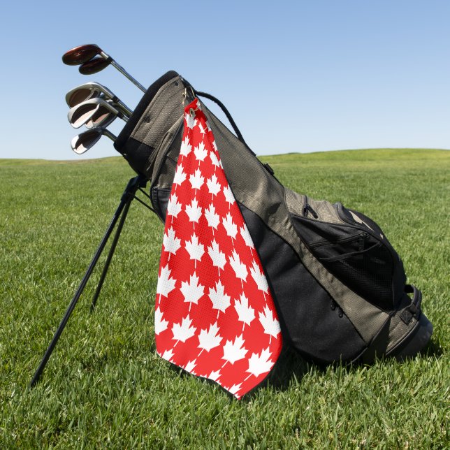 Toalla De Golf Diseño de estilo de 1867 en Canadá (Verde)