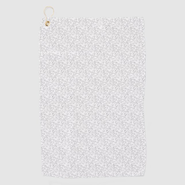 Toalla De Golf Diseño de idioma cinco (Anverso)