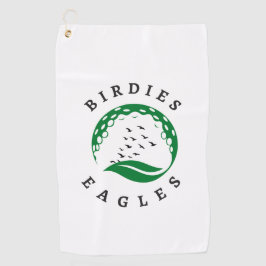 Toalla De Golf Diseño de infusión de golf Birdies Eagles Golf Bal