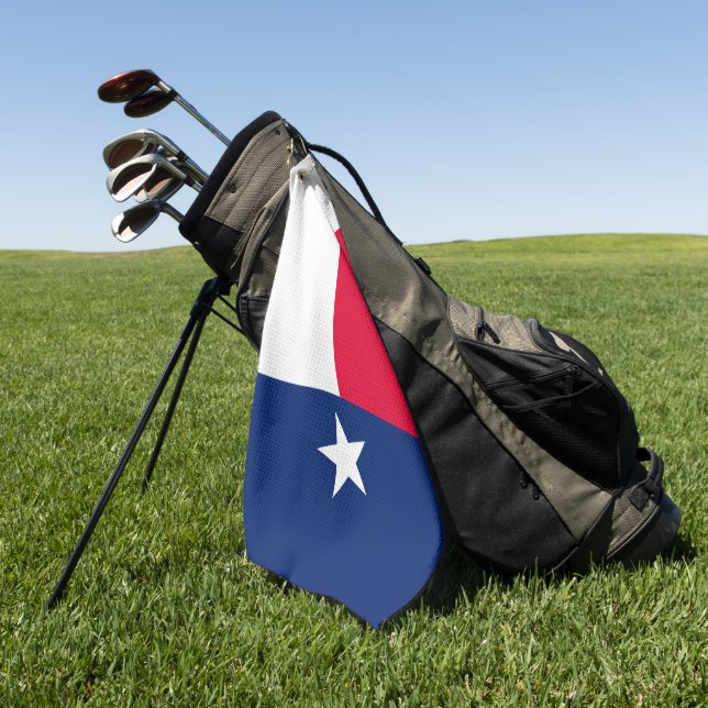 Toalla De Golf Diseño de la bandera del estado de Texas en un  (Verde)