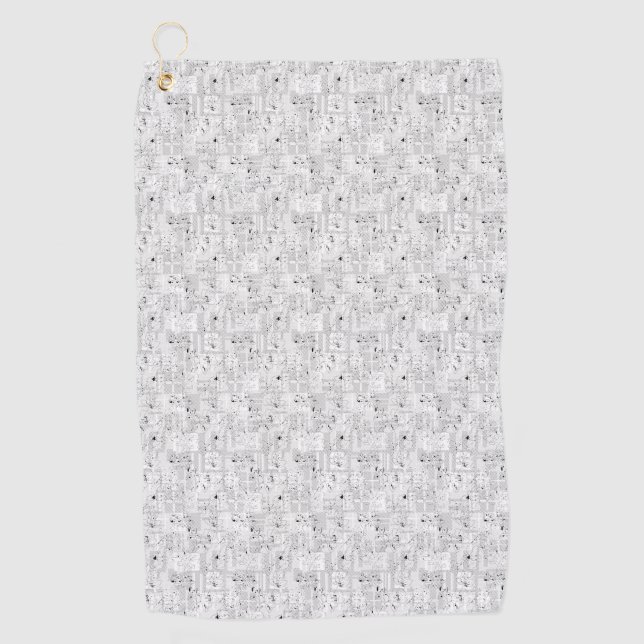 Toalla De Golf Diseño de lenguaje Ciento uno (Anverso)