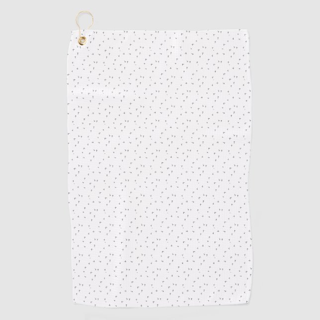 Toalla De Golf Diseño de lenguaje Seis (Anverso)