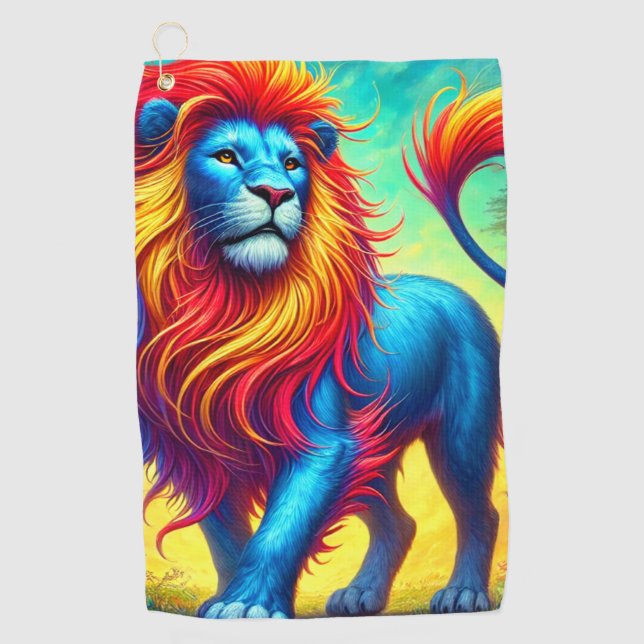Toalla De Golf Diseño de león (Anverso)
