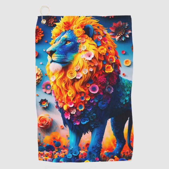 Toalla De Golf Diseño de león (Anverso)