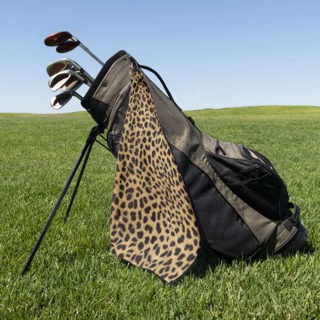 Toalla De Golf Diseño de leopardo (Verde)