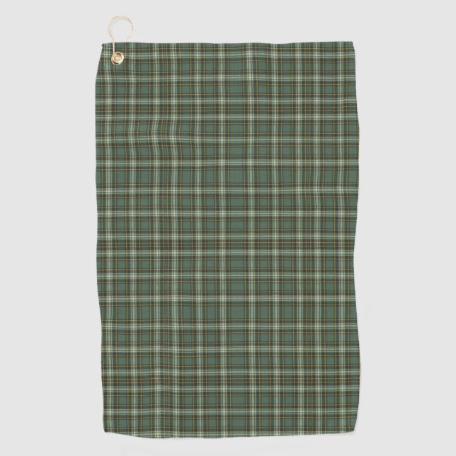 Toalla De Golf Diseño de plástico verde amarillo bonito (Anverso)