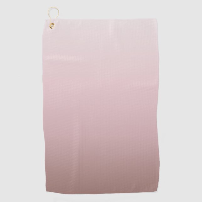 Toalla De Golf Diseño mínimo de degradado rosa Dusky (Anverso)