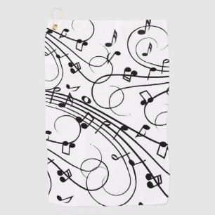 Toalla De Golf Diseño musical de moda