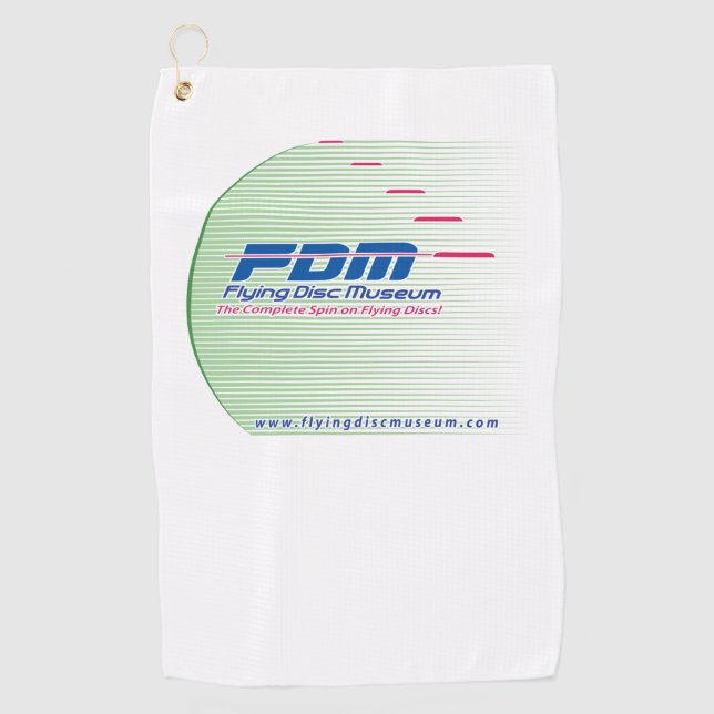 Toalla de golf Disk Museum (Anverso)