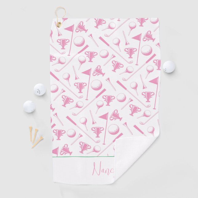 TOALLA DE GOLF DIVERSIÓN DEL NOMBRE DEL CÁRMOL DE LOS PADRES DE G (In situ)