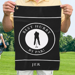 Toalla De Golf Diversión Mejor Marido Por Par Golfista Monograma 