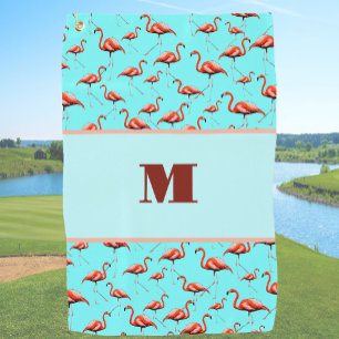 Toalla De Golf Divertidas mujeres con monograma de personalizado