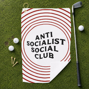 Toalla De Golf Divertido Club Social Antisocialista Socialismo