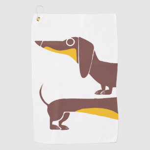 Toalla De Golf Divertido dachshund lindo para padres de perros la