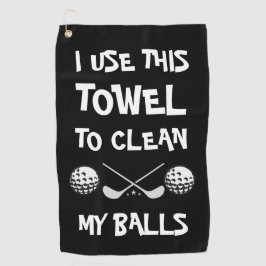Toalla De Golf Divertido dicho negro