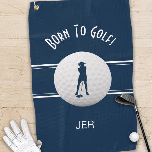 Toalla De Golf Divertido Golfista Elegante Bola de Golf Moderna L
