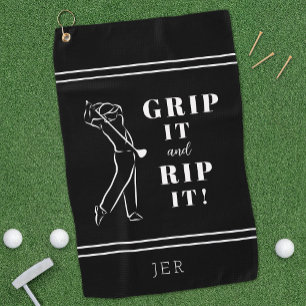 Toalla De Golf Divertido Humorístico Grip de Golf Arráncalo Hombr