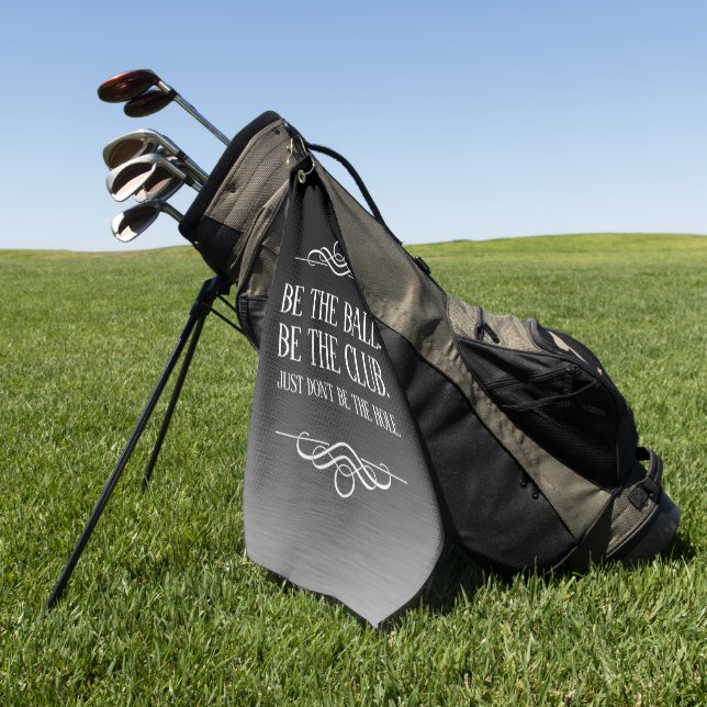 Toalla De Golf Divertido Sea el Ball Be the Club ... (Verde)