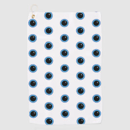 Toalla De Golf Divertidos ojos azules