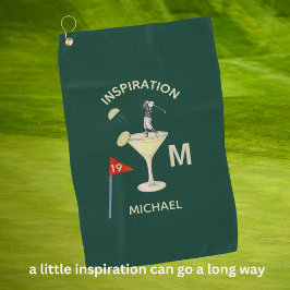 Toalla De Golf Diviértete con este inspirador cóctel monograma de