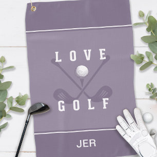 Toalla De Golf Diviértete Golfista Moderno Pelota de Golf Monogra