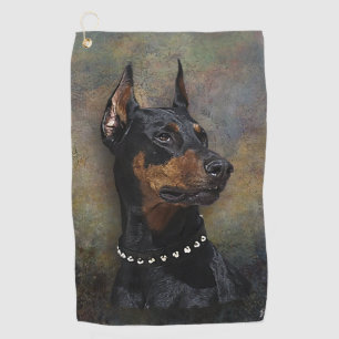 Toalla De Golf Doberman