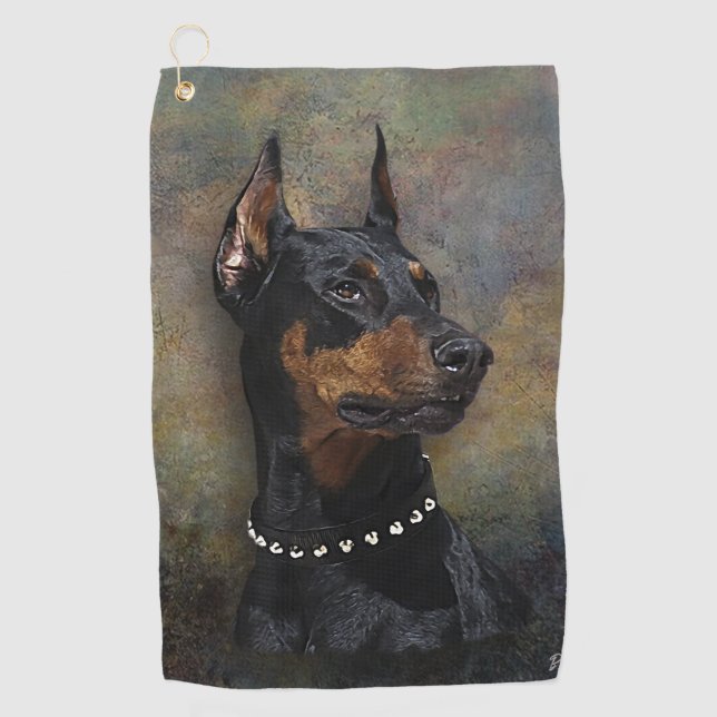 Toalla De Golf Doberman (Anverso)