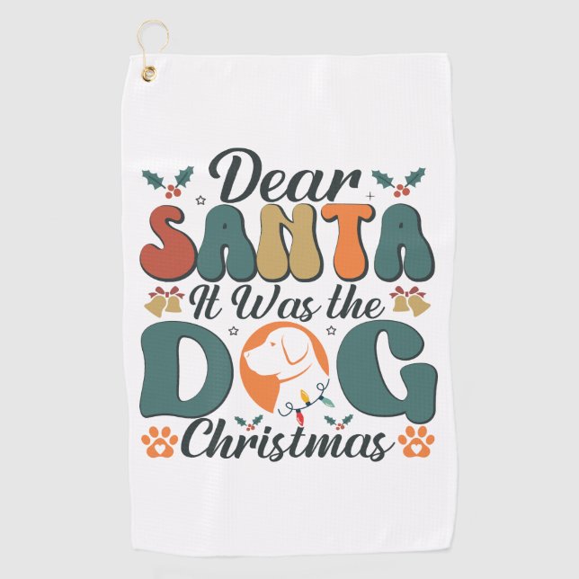 Toalla De Golf Dog Mom Life (Anverso)