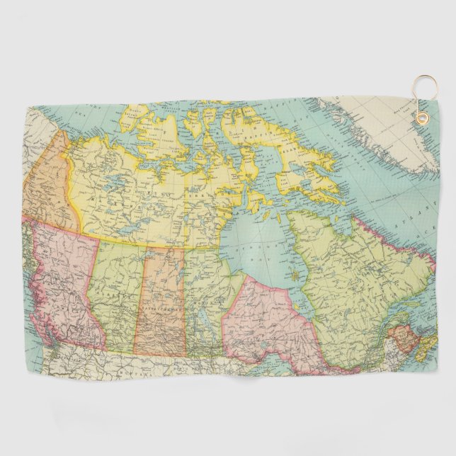 Toalla De Golf Dominio de Canadá político (Horizontal)