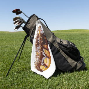 Toalla De Golf Donut decadente de SlipperyJoe's cubierto con un g