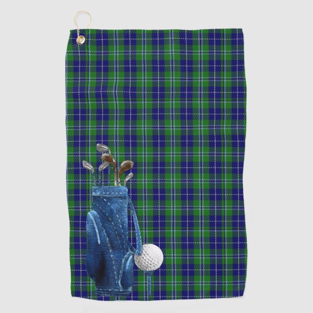 Toalla de golf Douglas Tartan Plaid (Anverso)
