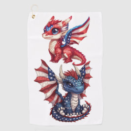 Toalla De Golf Dragón patriótico