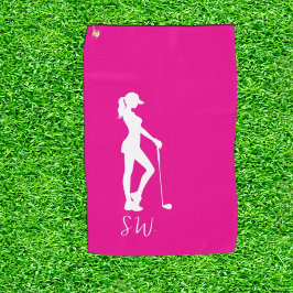 Toalla De Golf Dulce Gift Pink lady golfer