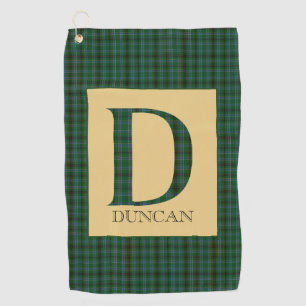 Toalla De Golf Duncan Tartan Monogram D  