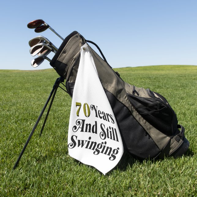 Toalla De Golf Edad personalizado y continuos balanceándose (Verde)