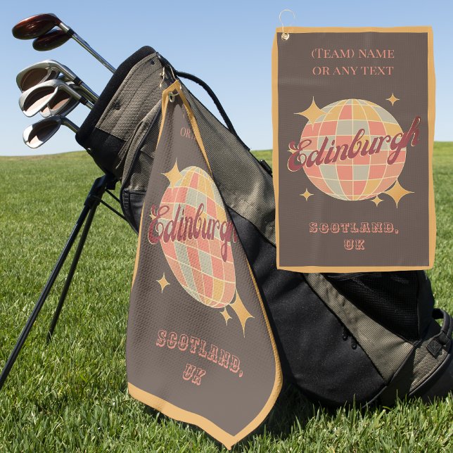 Toalla De Golf Edinburgh City Scotland Reino Unido golfista britá (Subido por el creador)
