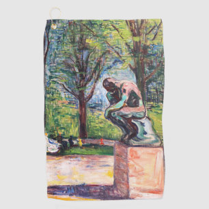 Toalla De Golf Edvard Munch - El pensador de Rodin