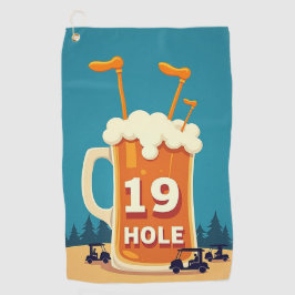 Toalla De Golf El 19° agujero: La retirada de un golfista