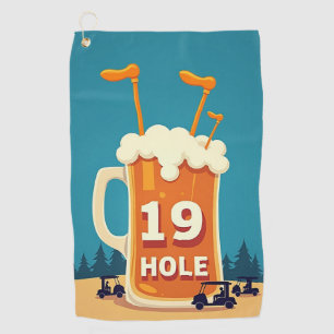 Toalla De Golf El 19° agujero: La retirada de un golfista