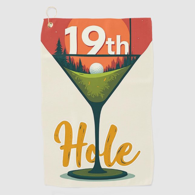 Toalla De Golf El 19° agujero: Una celebración más allá del golf (Anverso)