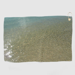 Toalla De Golf El agua en la playa resumen la fotografía de la na