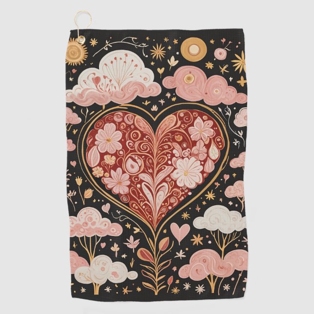 Toalla De Golf El amor está en el aire (Anverso)