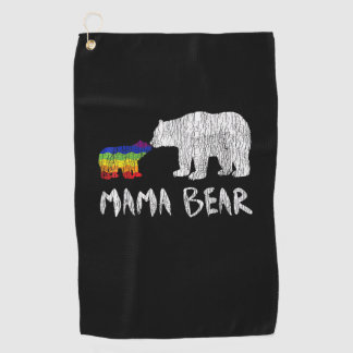 Toalla De Golf El arcoiris de mamá oso siempre para siempre el am