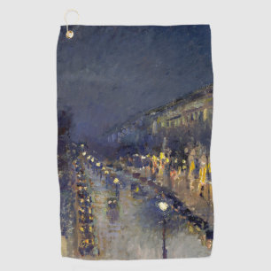 Toalla De Golf El Boulevard Montmartre de noche Pissarro