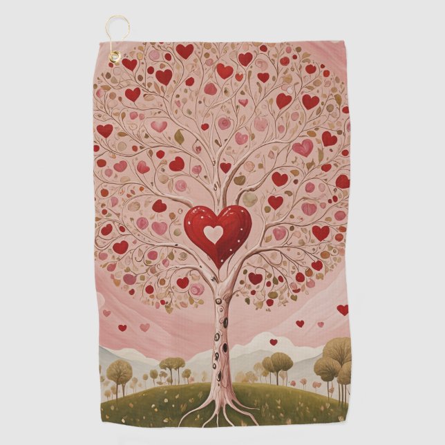Toalla De Golf El corazón (Anverso)