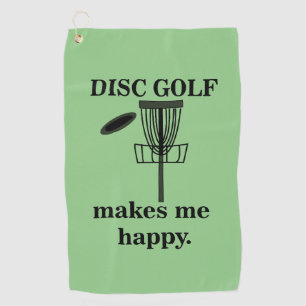 Toalla De Golf El disco de golf me hace feliz el disco