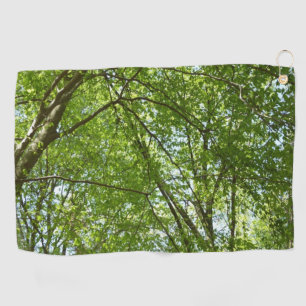 Toalla De Golf El dosel de la primavera deja la naturaleza verde