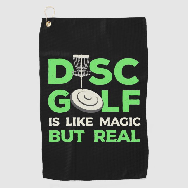 Toalla De Golf El Golf De Disco Es Como La Magia Pero Real (Anverso)